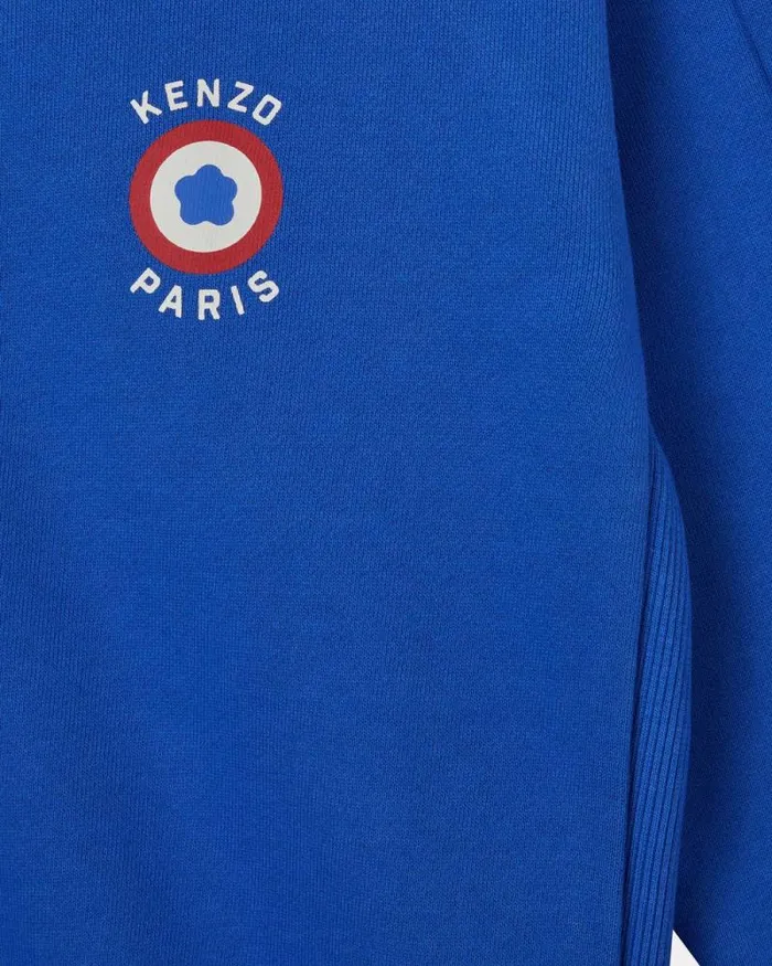 Kids Printed Cotton Sweatshirt Sapphire Kenzo Tshirts And Sweatshirts
