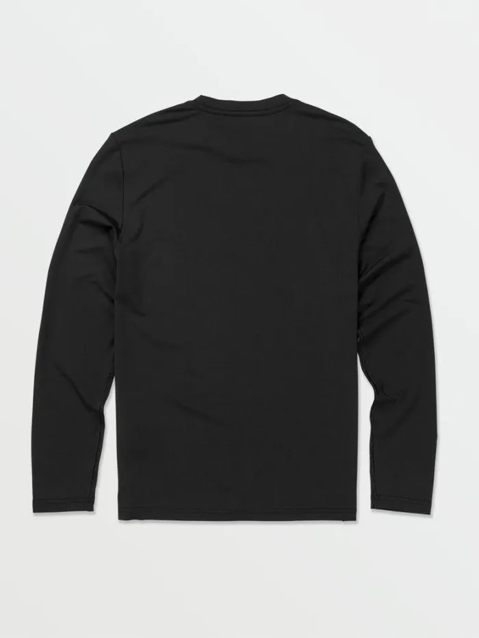 Kids Rashguards Volcom Big Boys Skeleton Long Sleeve Rashguard 8211 Black