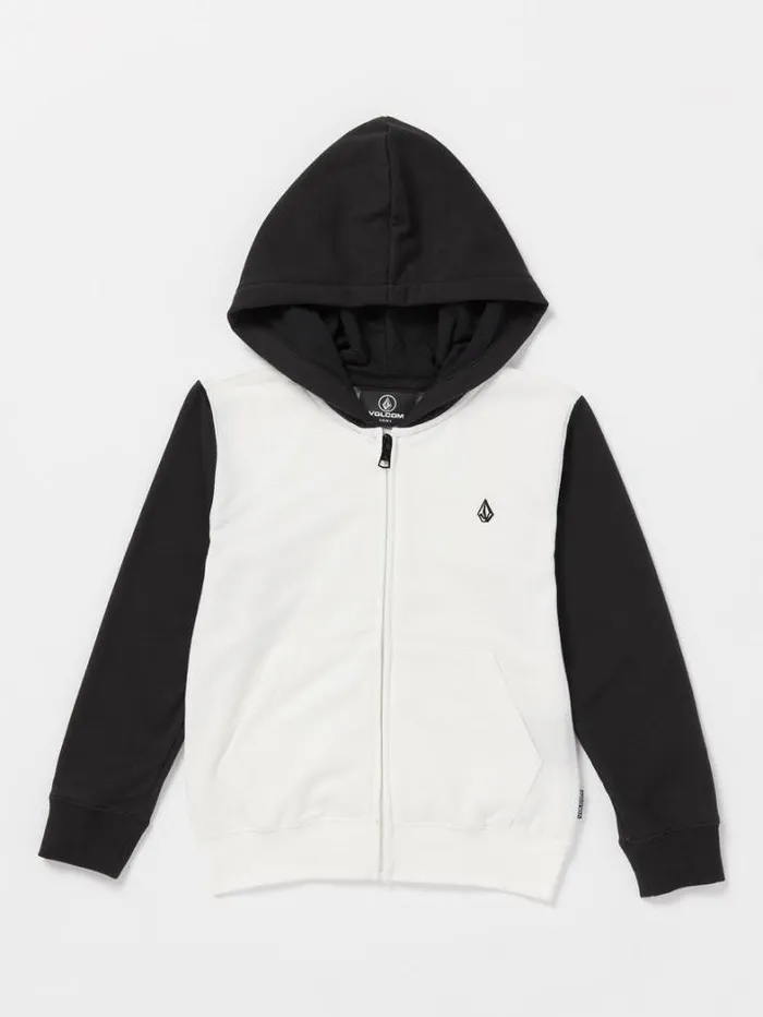 Kids Skate Volcom Little Boys Up Teek Zip Jacket 8211 Off White