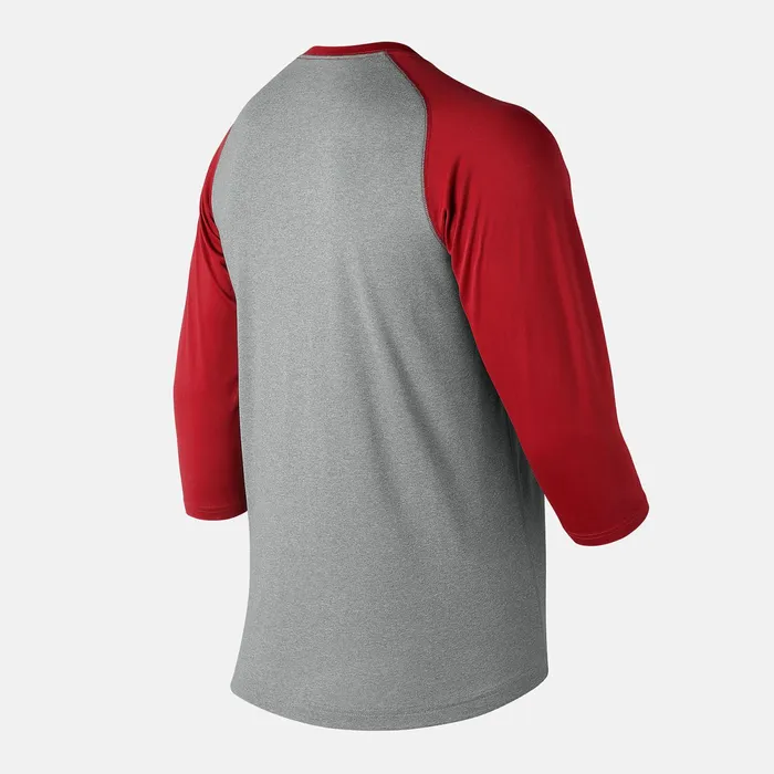 Kids Youth 3 Quarter Raglan Team Red New Balance Tops Kids Youth 3 Quarter Raglan Team Red New Balance Tops