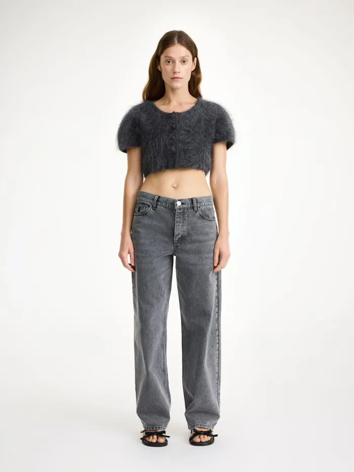 Knitwear Women By Malene Birger Zhara Top Jet Grey