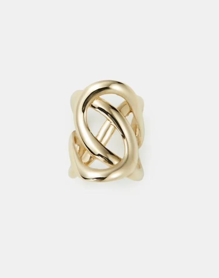 Lafayette 148 New York 8 Knot Ear Cuff Gold Accessories Jewelry