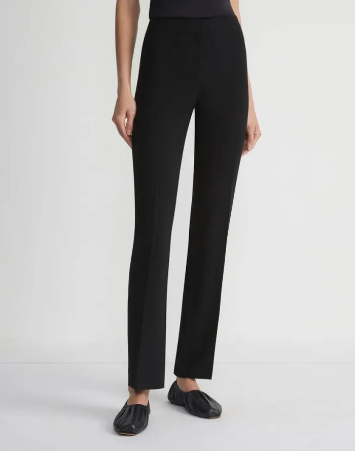 Lafayette 148 New York Finesse Crepe Barrow Pant Cloud Ready To Wear Pants and Shorts