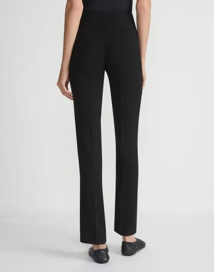 Lafayette 148 New York Finesse Crepe Barrow Pant Cloud Ready To Wear Pants and Shorts