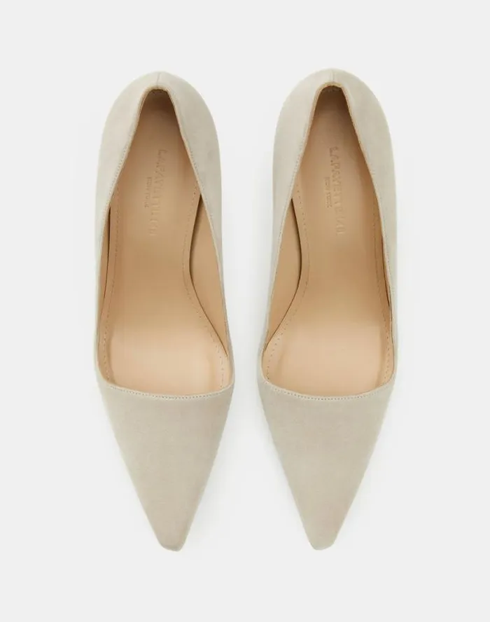 Lafayette 148 New York Suede Pump Sandstone Shoes Heels