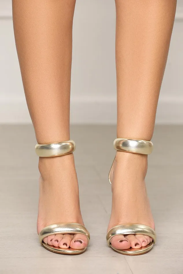 Lilly039s Kloset Heels Women Tisha Strappy Heels Gold