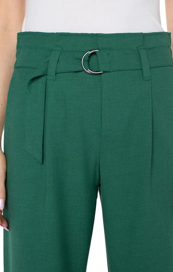 Liverpool Los Angeles BELTED PAPERBAG WIDE LEG CROP Serpentine Women CROPS