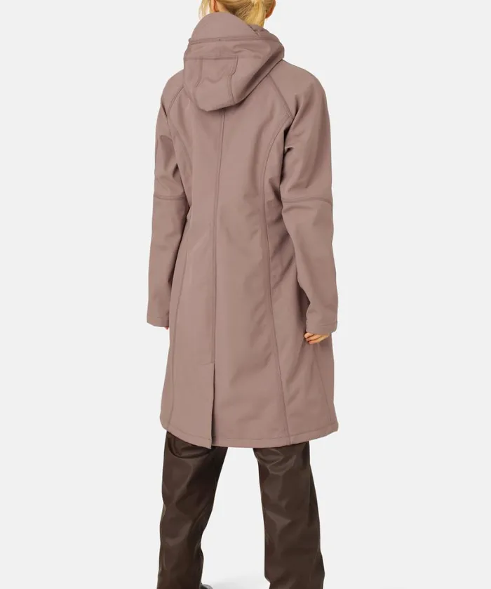 Long Soft Shell Raincoat 8211 Old Lavender Rainwear Ilse Jacobsen Raincoats