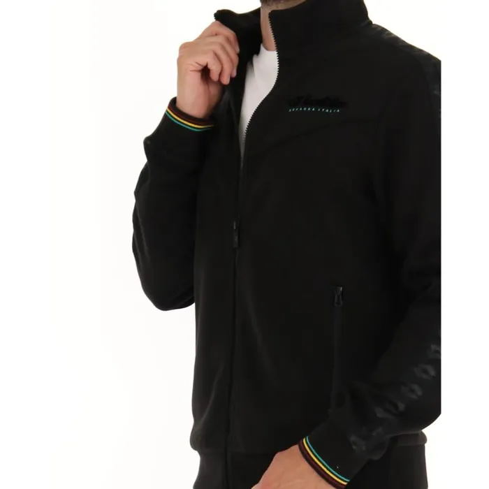Lotto Sport Sweatshirts Man ATHLETICA CLASSIC V SWEAT FZ All Black Lotto Sport Sweatshirts Man ATHLETICA CLASSIC V SWEAT FZ All Black