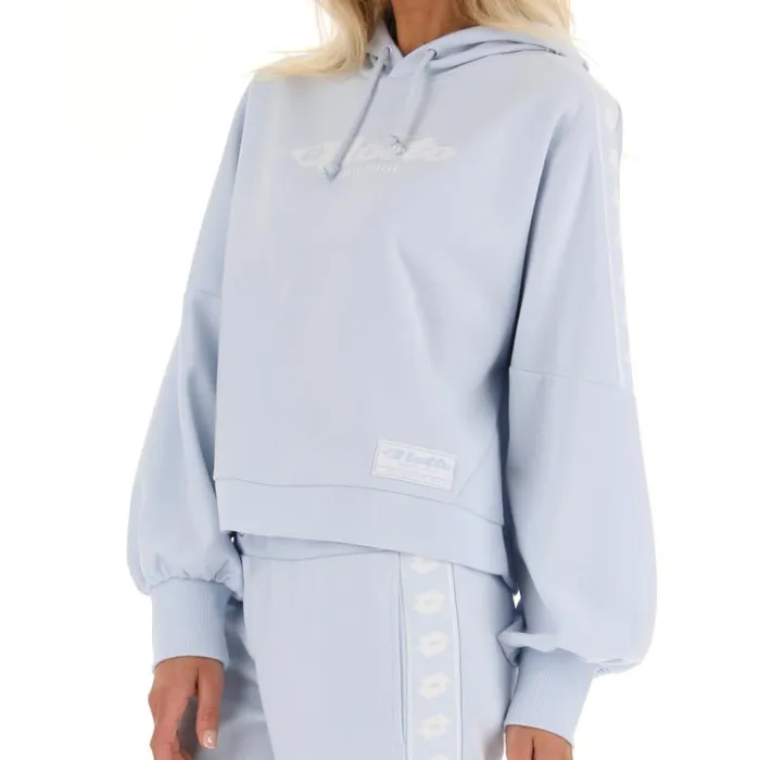 Lotto Sport Sweatshirts Woman ATHLETICA DUE W V SWEAT HD Illusion Blue Lotto Sport Sweatshirts Woman ATHLETICA DUE W V SWEAT HD Illusion Blue
