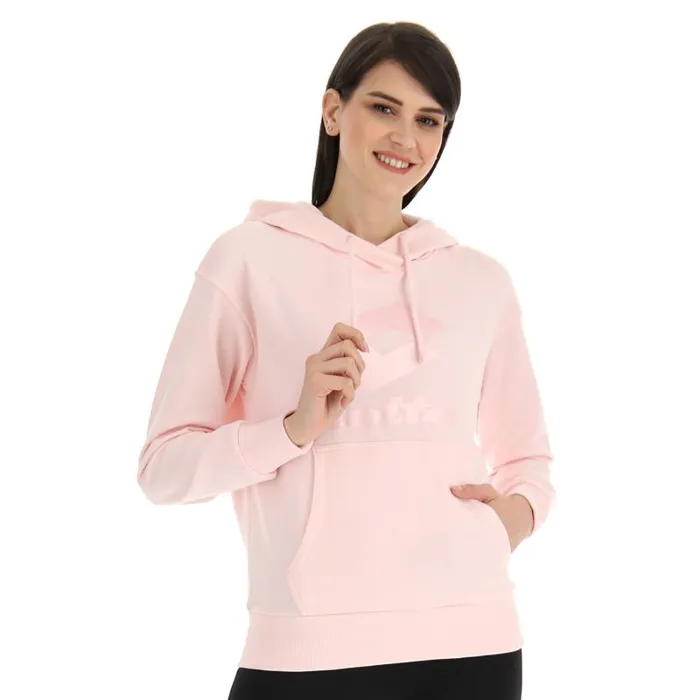 Lotto Sport Sweatshirts WomanMan SMART W III SWEAT HD Barely Pink