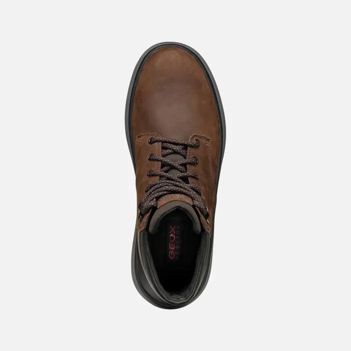Man Geox Ankle Boots GRANITO GRIP ABX MAN CoffeeBlack Waterproof Boots Coffeeblack