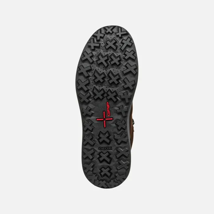 Man Geox Ankle Boots GRANITO GRIP ABX MAN CoffeeBlack Waterproof Boots Coffeeblack