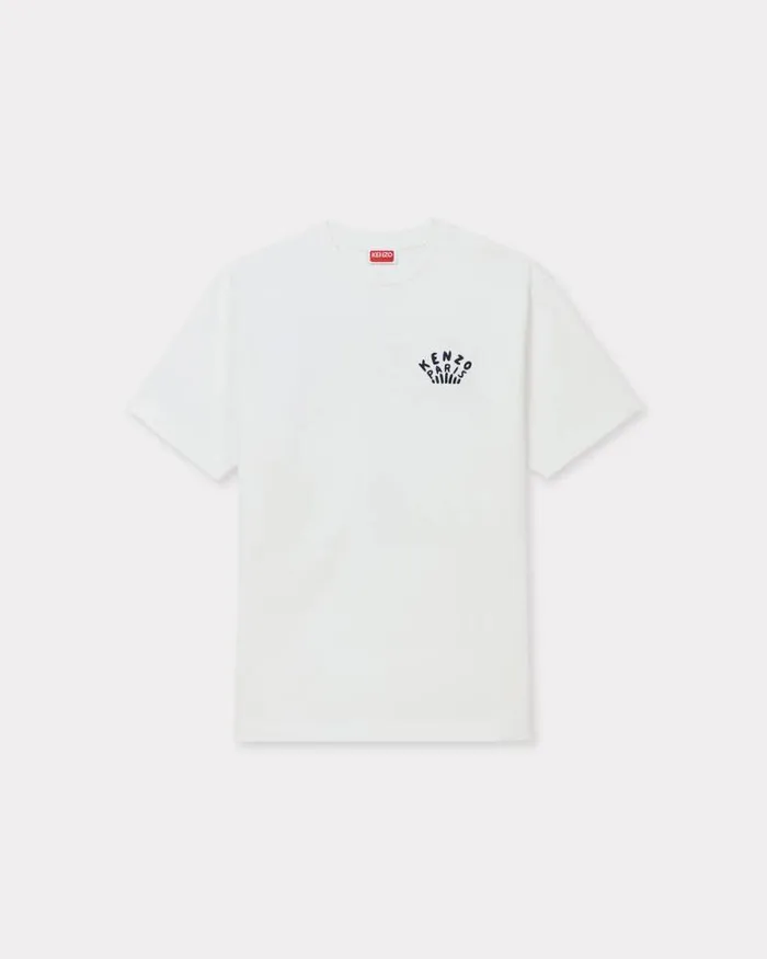 Men 039KENZO Dragonfly039 Embroidered Tshirt In Cotton Off White Kenzo Tshirts And Polos Men 039KENZO Dragonfly039 Embroidered Tshirt In Cotton Off White Kenzo Tshirts And Polos