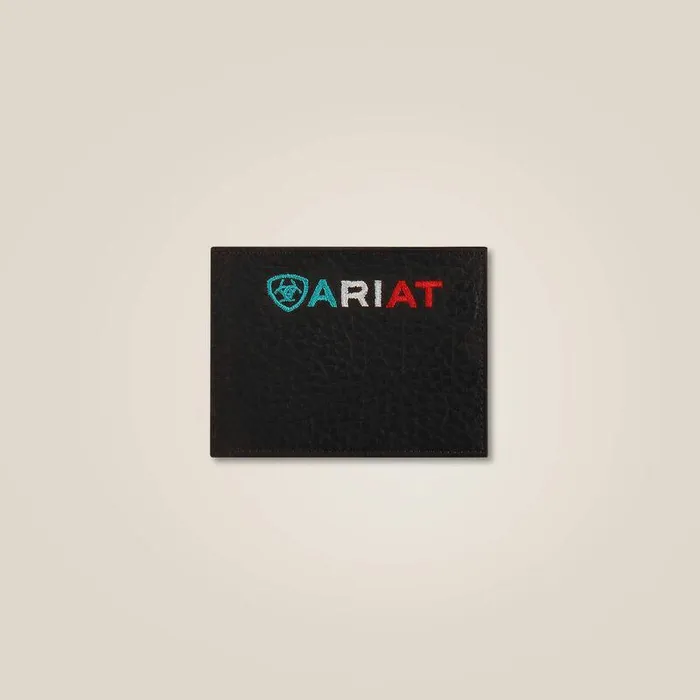 Men Bags and Wallets Ariat Mexico Logo Bifold Wallet Brown