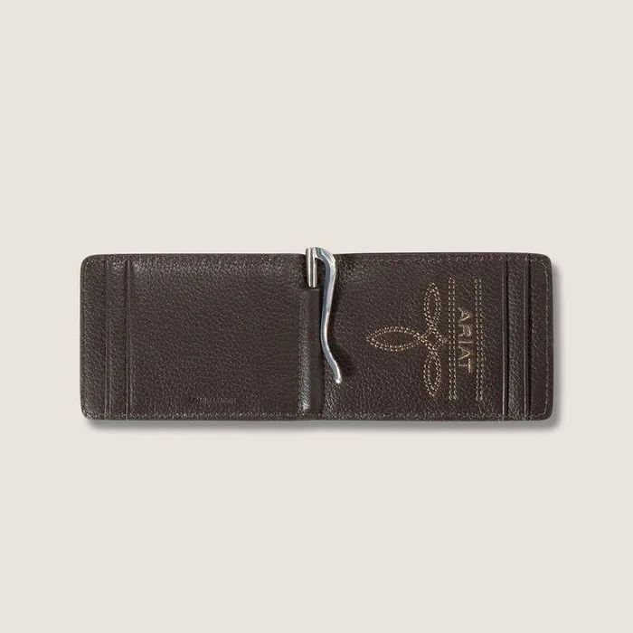 Men Bags and Wallets Ariat Weaved Money Clip Brown Men Bags and Wallets Ariat Weaved Money Clip Brown