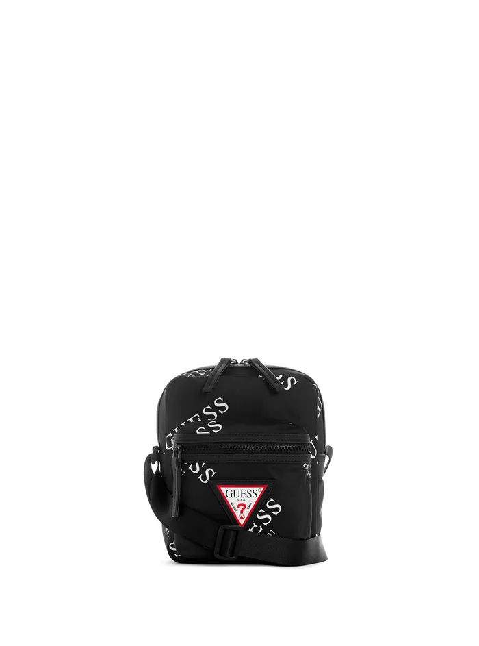 Men Bags and Wallets GUESS Black Originals Logo Camera Bag