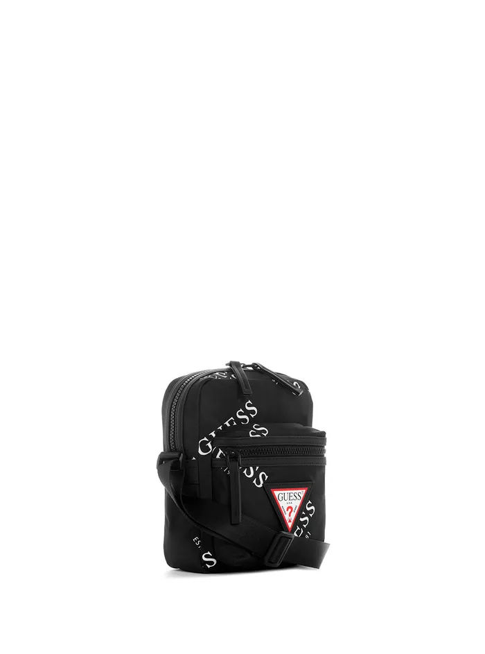 Men Bags and Wallets GUESS Black Originals Logo Camera Bag Men Bags and Wallets GUESS Black Originals Logo Camera Bag