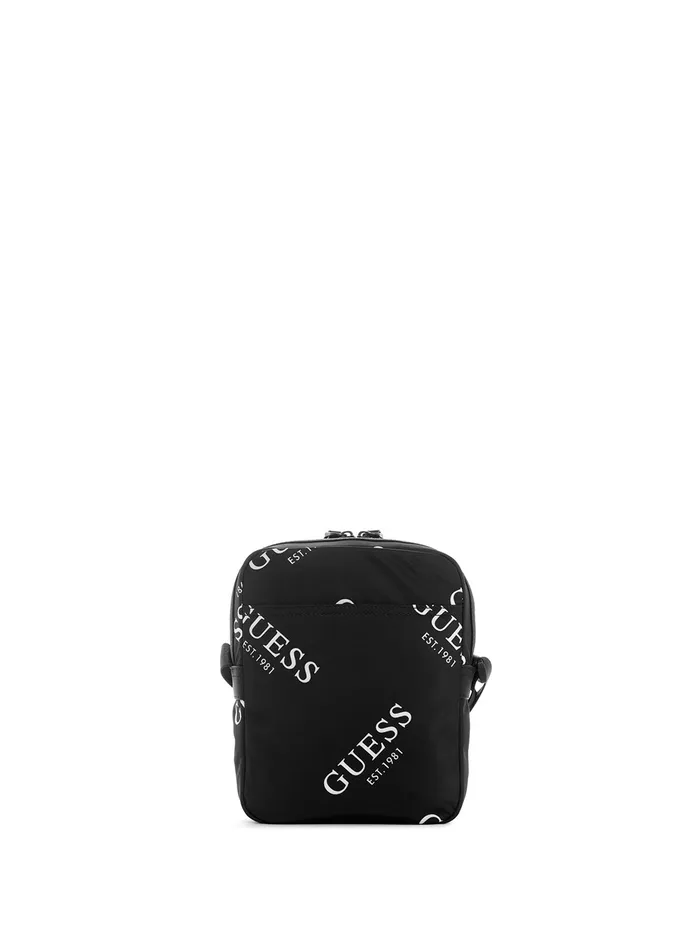 Men Bags and Wallets GUESS Black Originals Logo Camera Bag Men Bags and Wallets GUESS Black Originals Logo Camera Bag