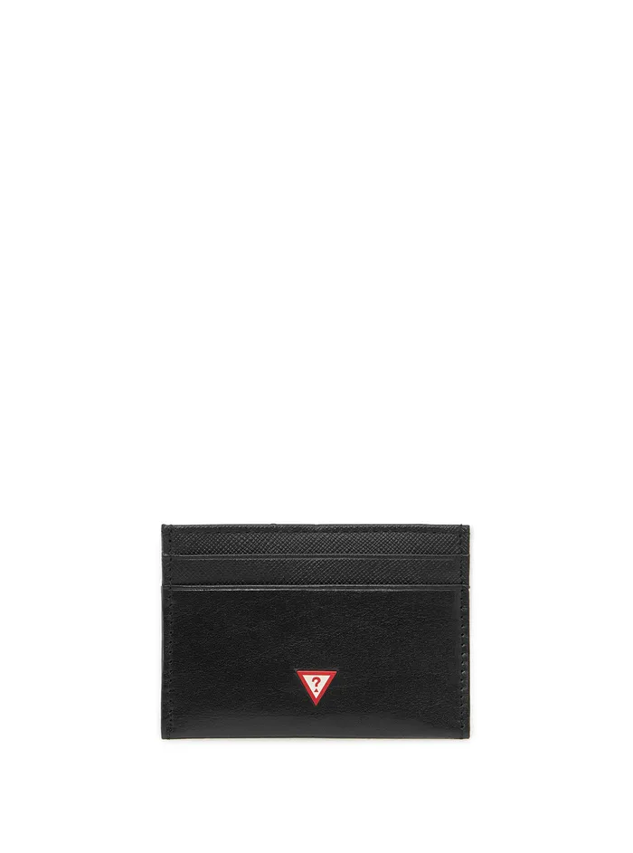 Men Bags and Wallets GUESS Black Saffiano Slimfold Wallet And Card Case Men Bags and Wallets GUESS Black Saffiano Slimfold Wallet And Card Case