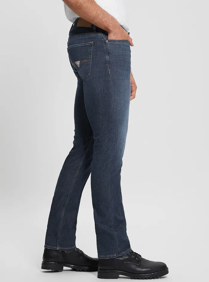 Men Denim GUESS Eco Midrise Slim Tapered Denim Jeans In Ethic Wash Men Denim GUESS Eco Midrise Slim Tapered Denim Jeans In Ethic Wash