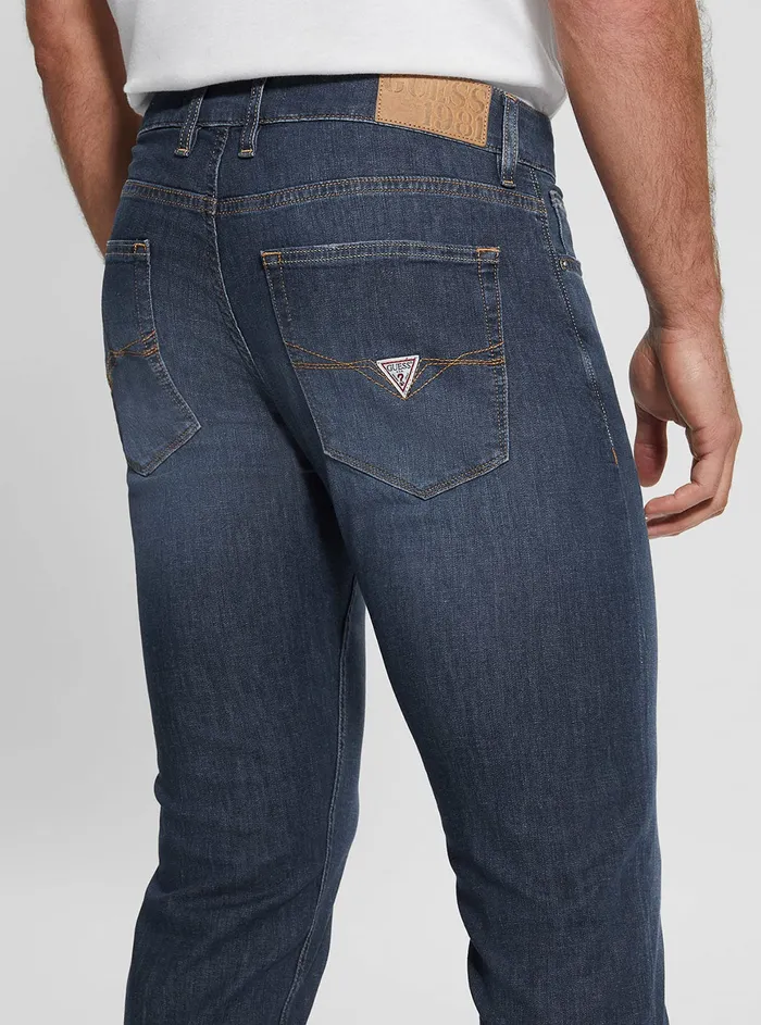 Men Denim GUESS Eco Midrise Slim Tapered Denim Jeans In Ethic Wash Men Denim GUESS Eco Midrise Slim Tapered Denim Jeans In Ethic Wash