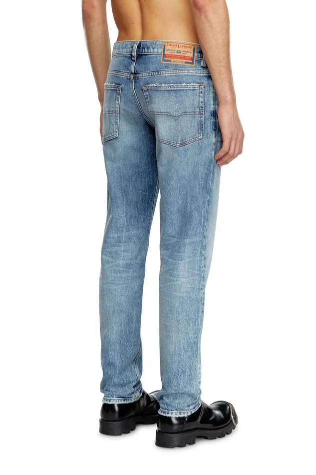 Men Diesel Jeans Regular Jeans 2023 DFinitive 09J54 Medium Blue