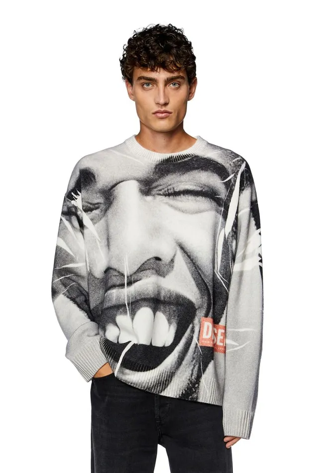 Men Diesel Knitwear KVICTORY Greywhite Men Diesel Knitwear KVICTORY Greywhite