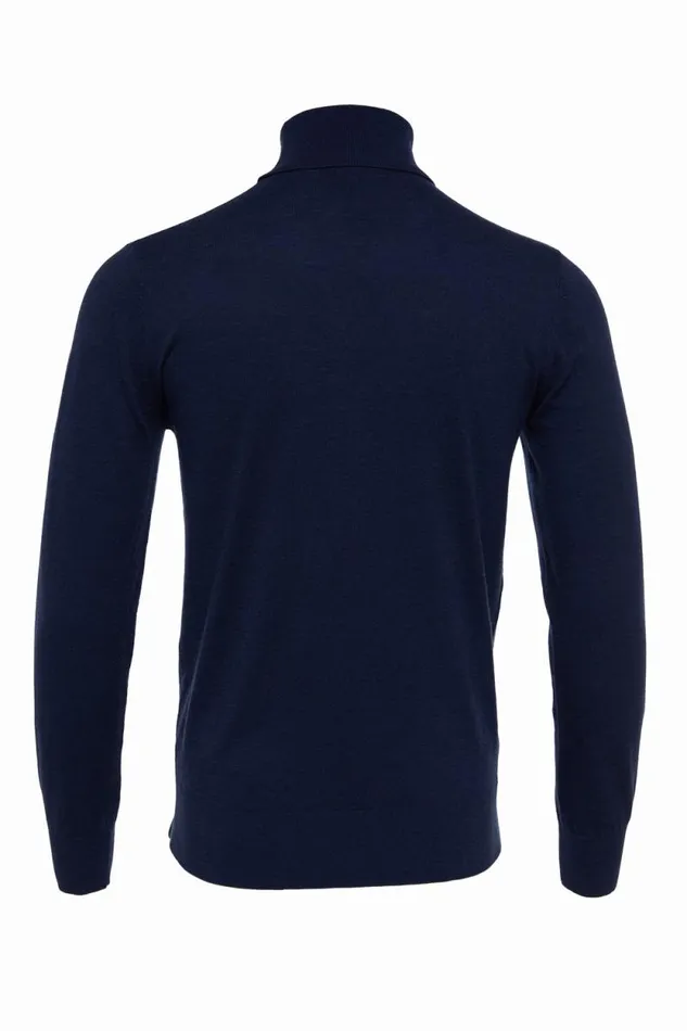 Men Fine Roll Neck Knit Navy Holland Cooper Knitwear Men Fine Roll Neck Knit Navy Holland Cooper Knitwear