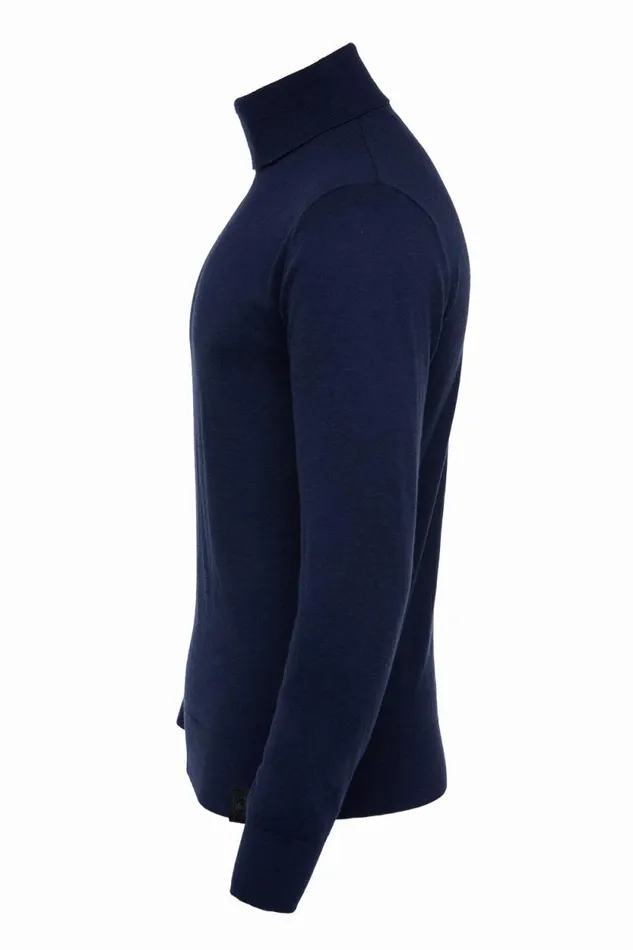 Men Fine Roll Neck Knit Navy Holland Cooper Knitwear Men Fine Roll Neck Knit Navy Holland Cooper Knitwear