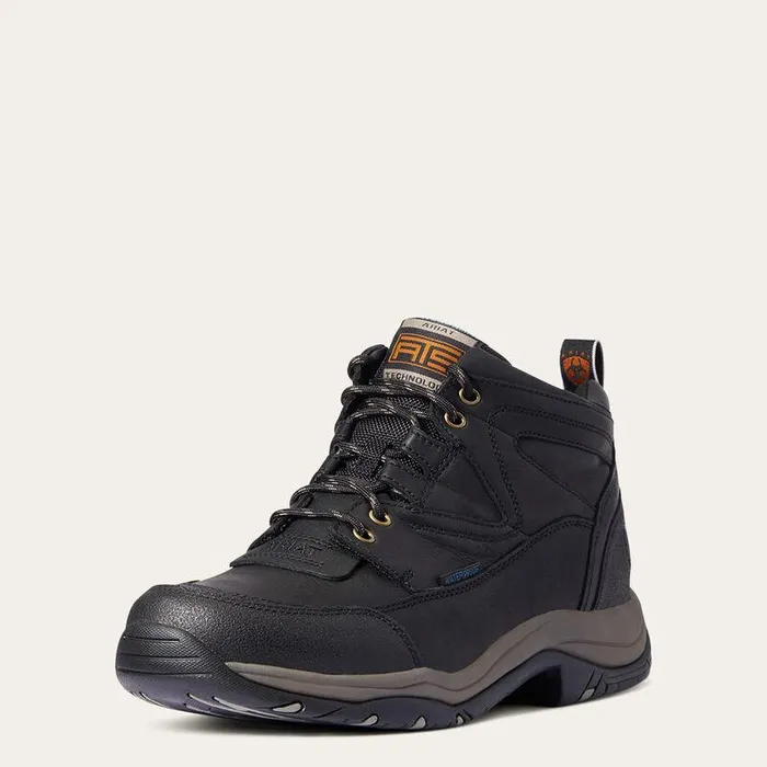 Men Hiking Boots and Shoes Ariat Terrain Waterproof Boot Black