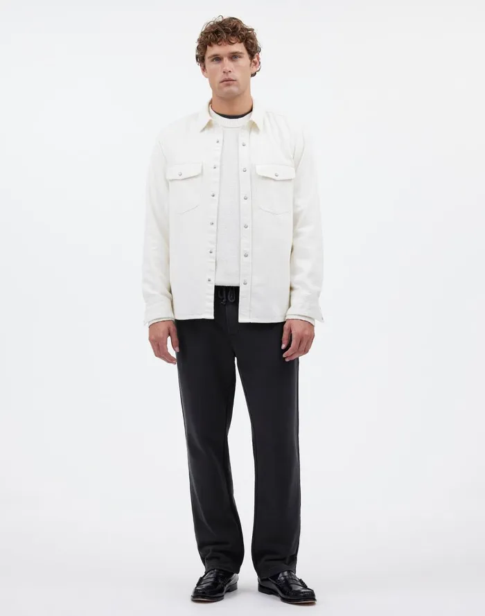 Men Hoodies and Sweatshirts Madewell The McCarren Midweight Sweatpant Almost Black