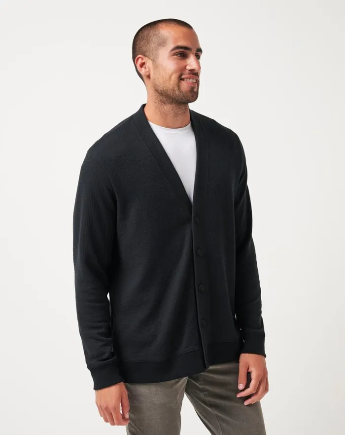 Men Hoodies and Sweatshirts TravisMathew PRISTINE SHORE CARDIGAN Black Men Hoodies and Sweatshirts TravisMathew PRISTINE SHORE CARDIGAN Black