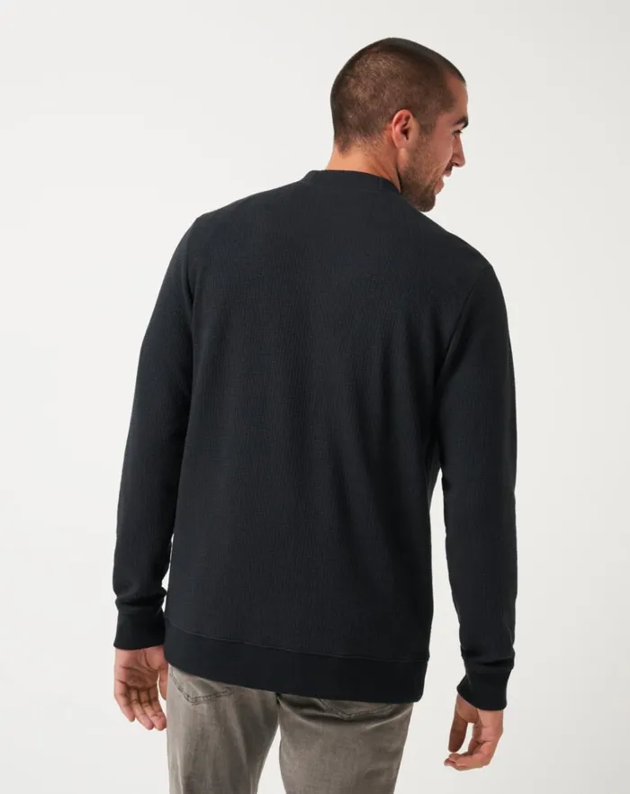 Men Hoodies and Sweatshirts TravisMathew PRISTINE SHORE CARDIGAN Black Men Hoodies and Sweatshirts TravisMathew PRISTINE SHORE CARDIGAN Black