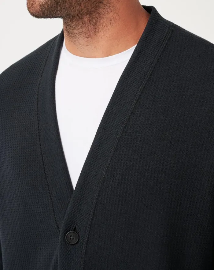 Men Hoodies and Sweatshirts TravisMathew PRISTINE SHORE CARDIGAN Black Men Hoodies and Sweatshirts TravisMathew PRISTINE SHORE CARDIGAN Black