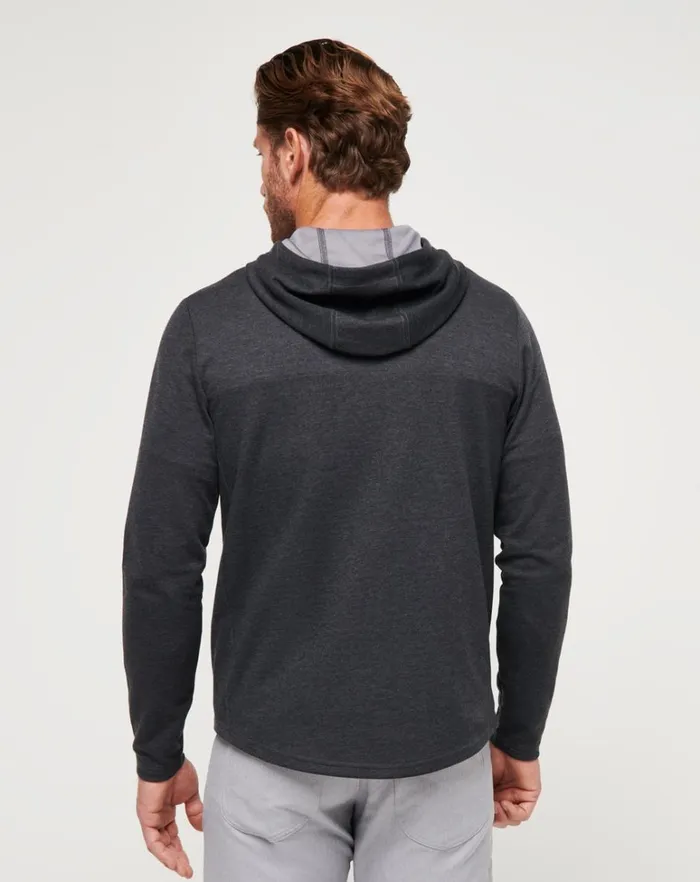 Men Hoodies and Sweatshirts TravisMathew UPGRADED TECH HOODIE Heather Black Men Hoodies and Sweatshirts TravisMathew UPGRADED TECH HOODIE Heather Black