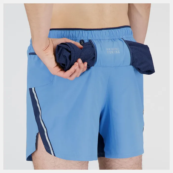 Men Impact Run 5 Inch Short Heritage Blue New Balance Shorts Men Impact Run 5 Inch Short Heritage Blue New Balance Shorts