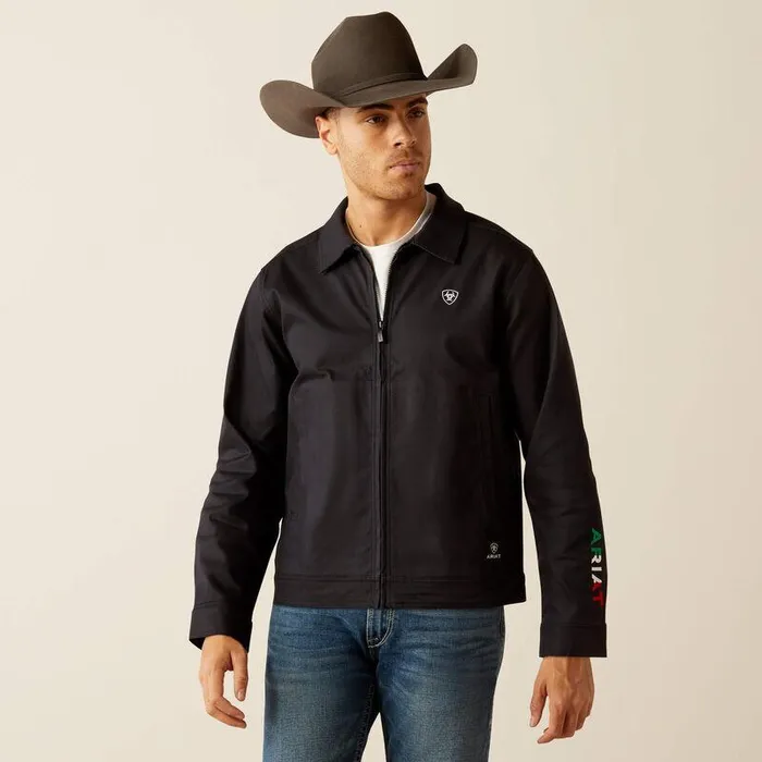 Men Jackets and Vests Ariat Mexico Canvas Jacket Black