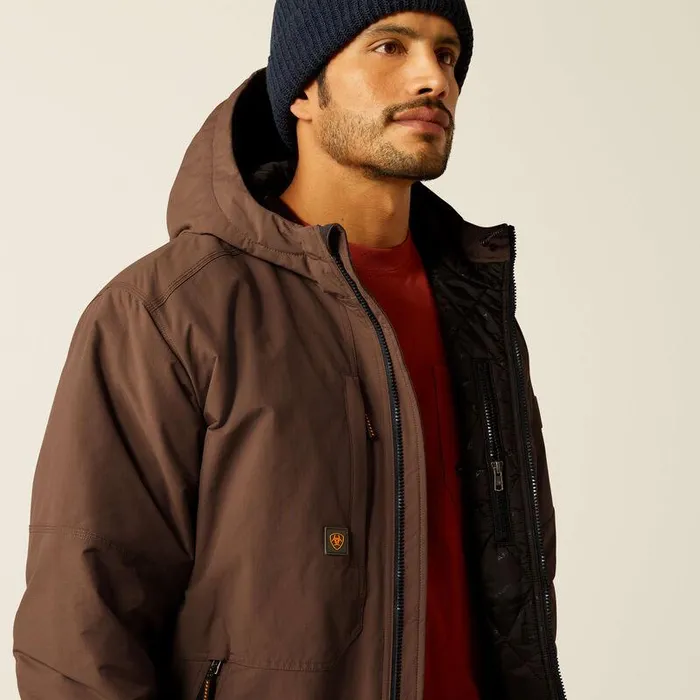 Men Jackets and Vests Ariat Rebar Cordura Ripstop Insulated Jacket Aztec