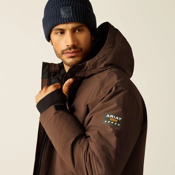 Men Jackets and Vests Ariat Rebar Cordura Ripstop Insulated Jacket Aztec