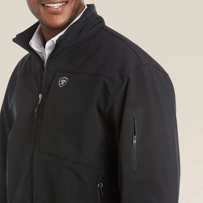 Men Jackets and Vests Ariat Vernon 20 Softshell Jacket Black Men Jackets and Vests Ariat Vernon 20 Softshell Jacket Black