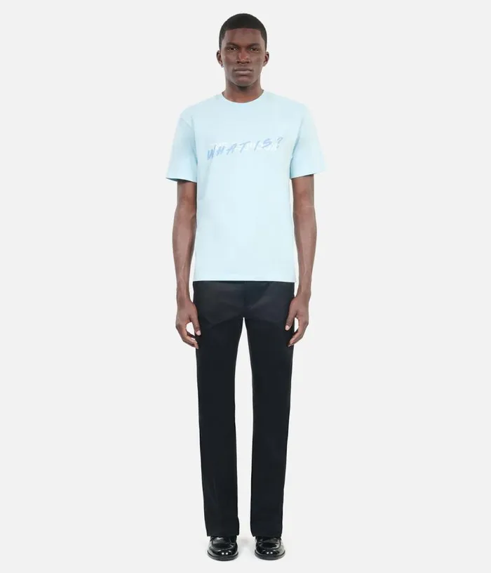 Men Light Blue What Is Tshirt THE KOOPLES Tshirts