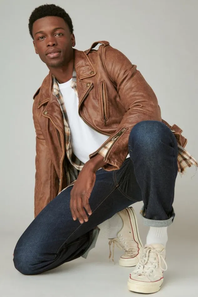 Men Lucky Brand Jackets and Outerwear Schott X Lb Bowery Leather Jacket Brown Men Lucky Brand Jackets and Outerwear Schott X Lb Bowery Leather Jacket Brown