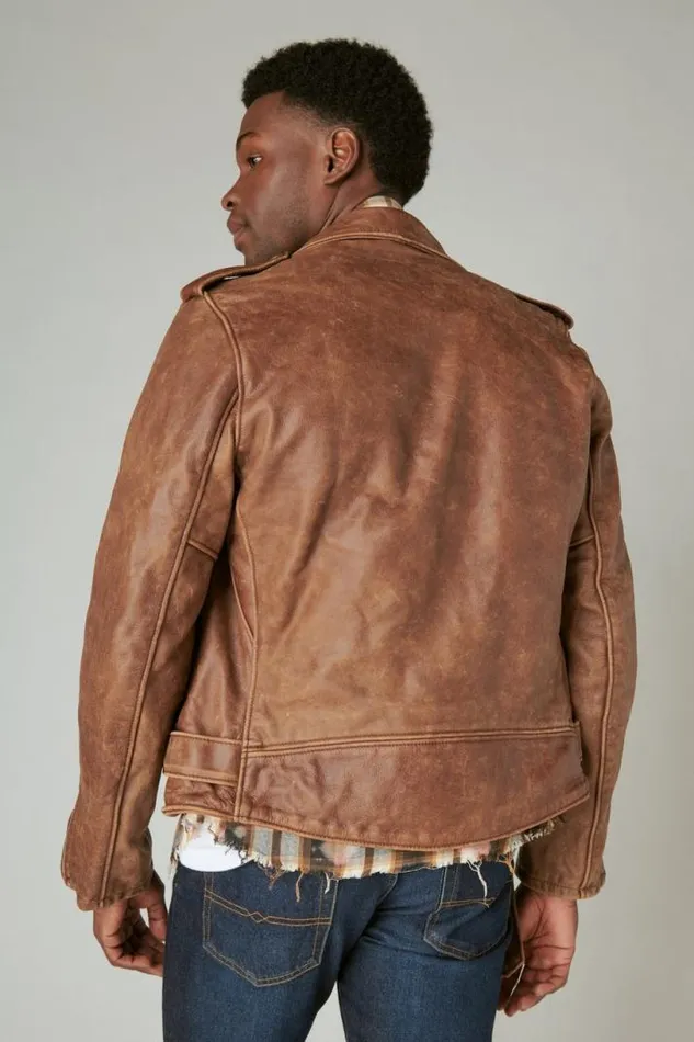 Men Lucky Brand Jackets and Outerwear Schott X Lb Bowery Leather Jacket Brown Men Lucky Brand Jackets and Outerwear Schott X Lb Bowery Leather Jacket Brown