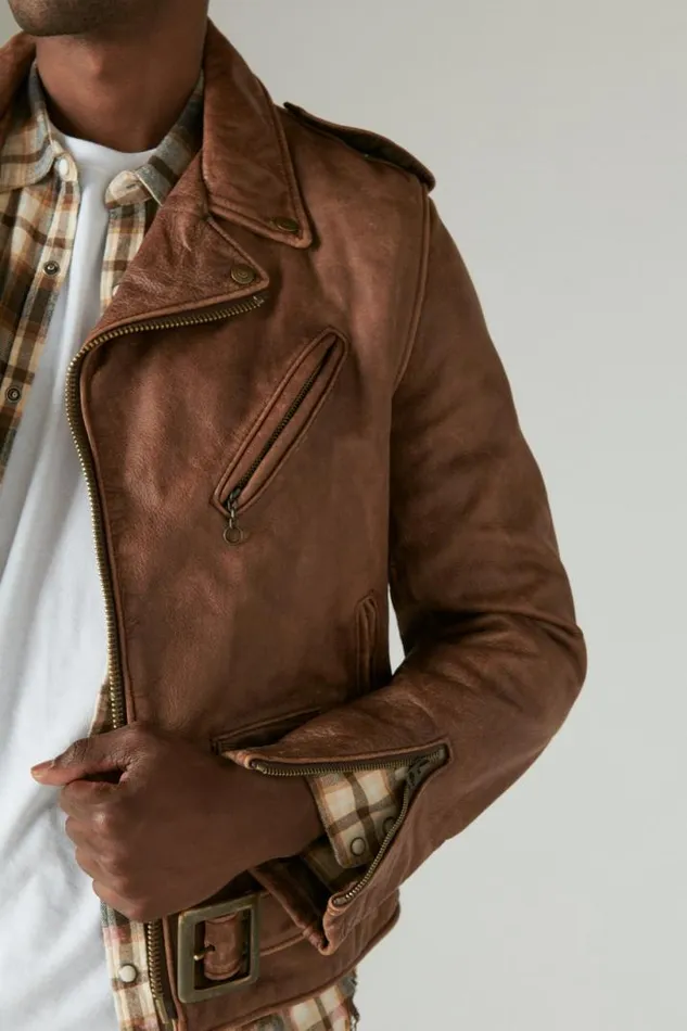 Men Lucky Brand Jackets and Outerwear Schott X Lb Bowery Leather Jacket Brown Men Lucky Brand Jackets and Outerwear Schott X Lb Bowery Leather Jacket Brown