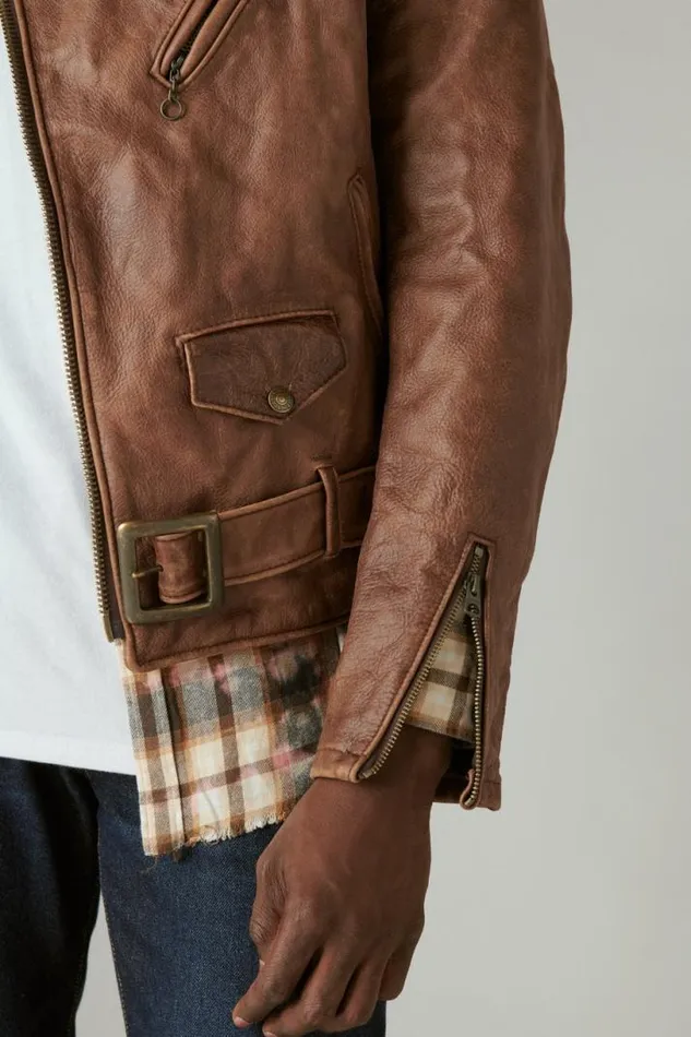 Men Lucky Brand Jackets and Outerwear Schott X Lb Bowery Leather Jacket Brown Men Lucky Brand Jackets and Outerwear Schott X Lb Bowery Leather Jacket Brown