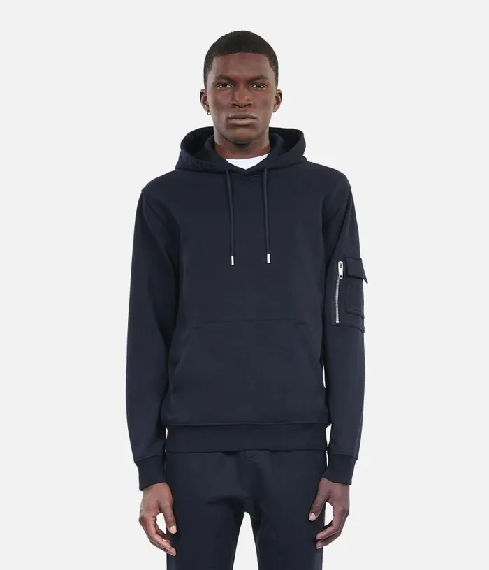 Men Navy Blue Hoodie THE KOOPLES Sweatshirts and Sweatpants