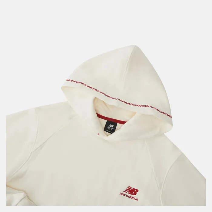 Men NB Athletics Lunar New Year French Terry Hoodie Cannoli Cream New Balance Hoodies and Sweatshirts Men NB Athletics Lunar New Year French Terry Hoodie Cannoli Cream New Balance Hoodies and Sweatshirts