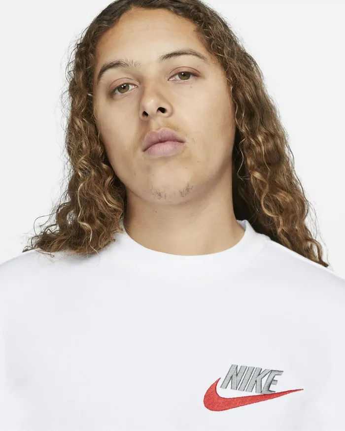 Men Nike Hoodies And Sweatshirts Club White