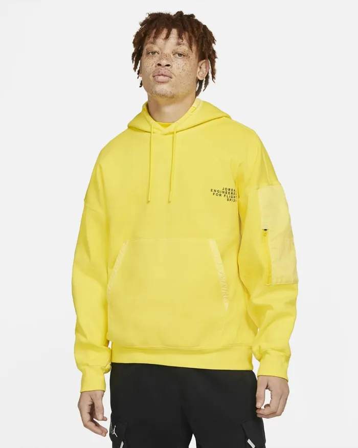 Men Nike Hoodies And Sweatshirts Jordan 23 Engineered Opti Yellowblack